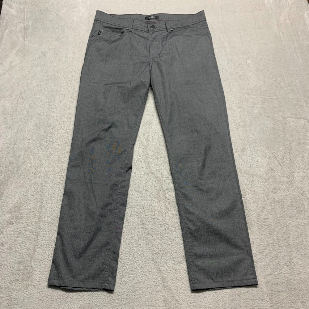 Digel Lightweight‎ Comfort Gray Dress Chino Pants Mens 34x29 Modern Fit